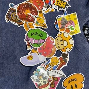 JB drew house stickers